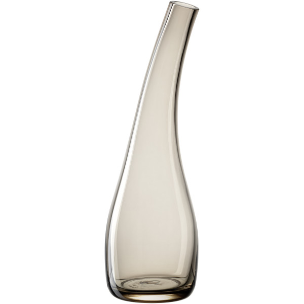 Vase LEONARDO LUMINOSA in grau aus Glas