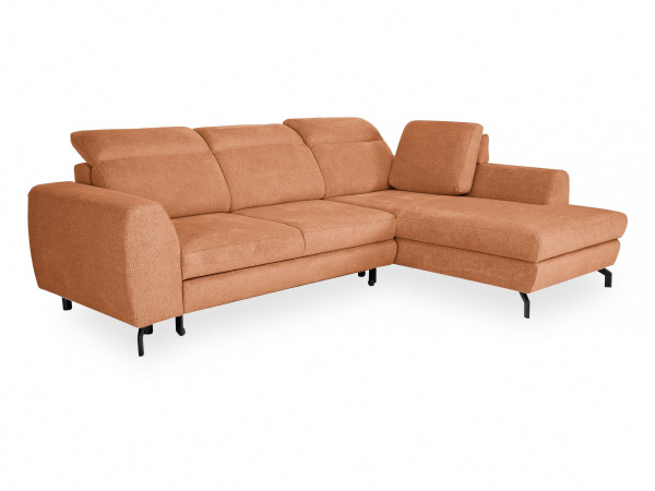 Polsterecke TAYRA in terracotta aus Stoff