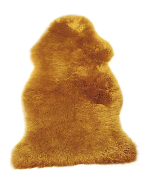 Heide-Lammfell in oker aus Schurwolle