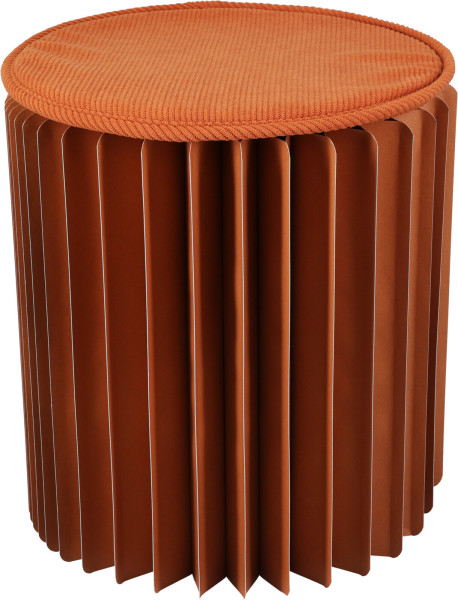 Hocker in braun aus Papier