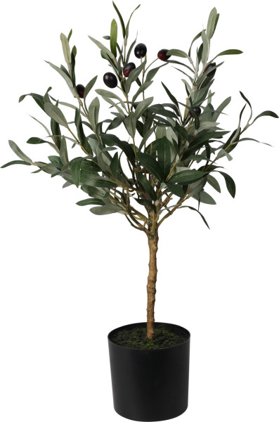 Kunstpflanze Olivenbaum in grün aus Kunststoff