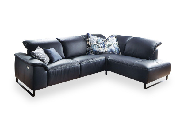 Polsterecke MONDO ATLA in navy aus Leder