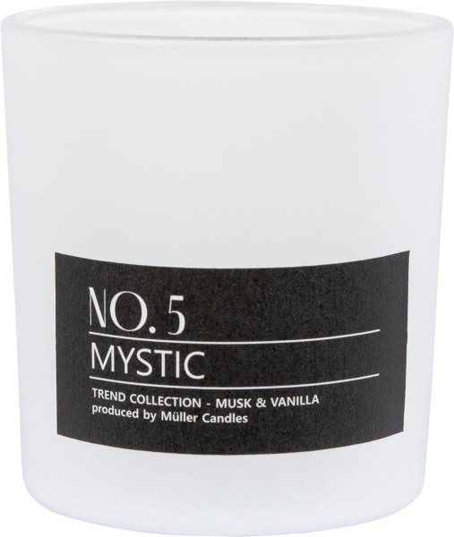 Duft-Kerzenglas MYSTIC in schwarz aus Wachs