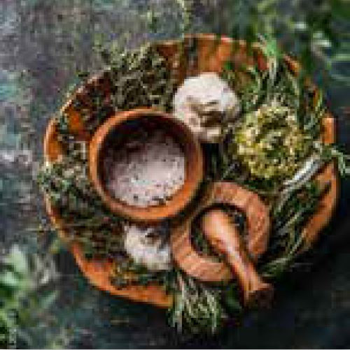 Glasbild HERB BOWL in mehrfarbig aus Glas