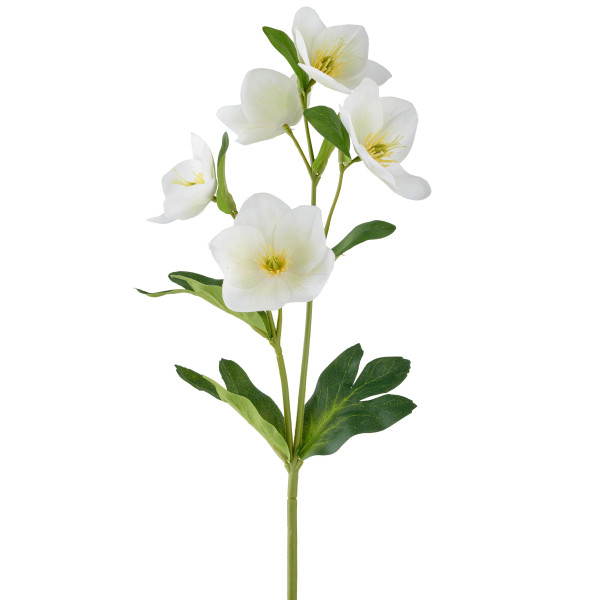 Kunstblume Christrose in weiß aus Kunststoff