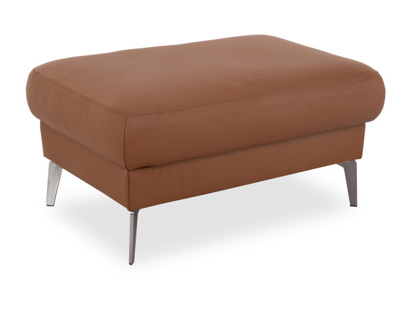 Hocker KALIA in cognac 455 aus Leder