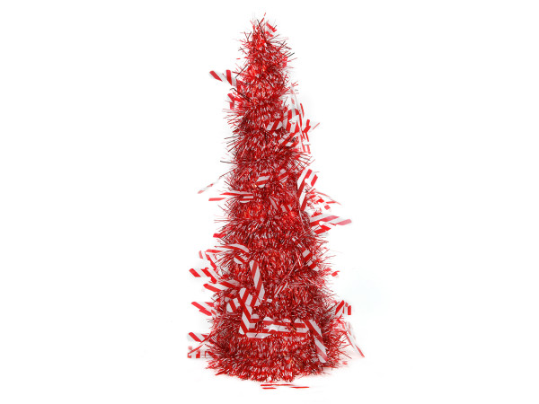 Dekoobjekt LED PYRAMIDE in blau aus Seide