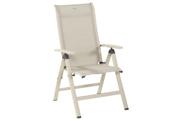 Gartenstuhl ALICE in beige aus Aluminium