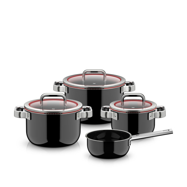 Kochtopf-Set WMF FUNCTION in schwarz aus Glas