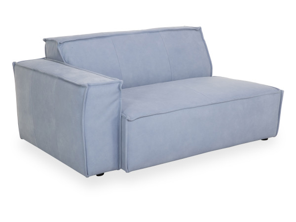 1,5 Elastoform Sitzer URBINO in Lightblue aus Leder