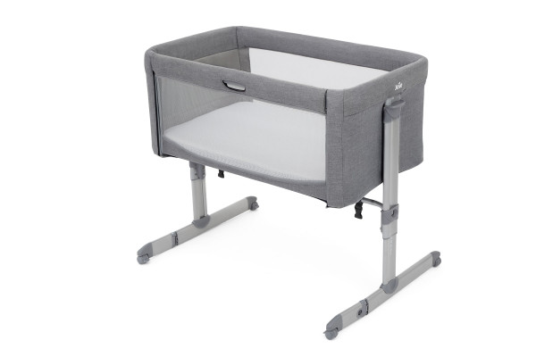 Beistellbett ROOMIE in grau aus Stoff