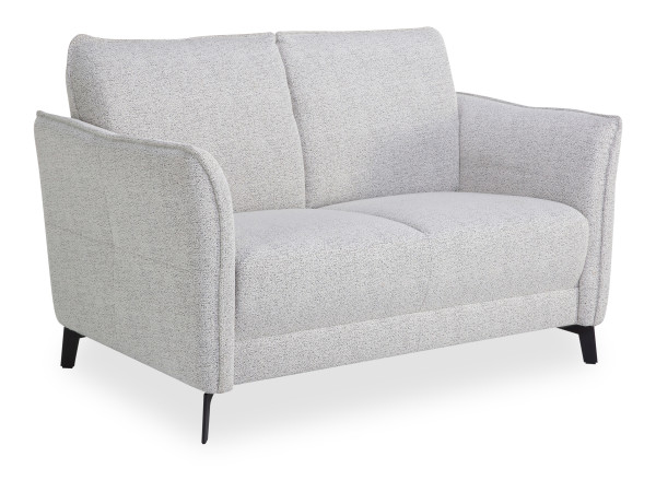 Sofa 2 Sitzer MONDO PIATTO in weiß aus Stoff