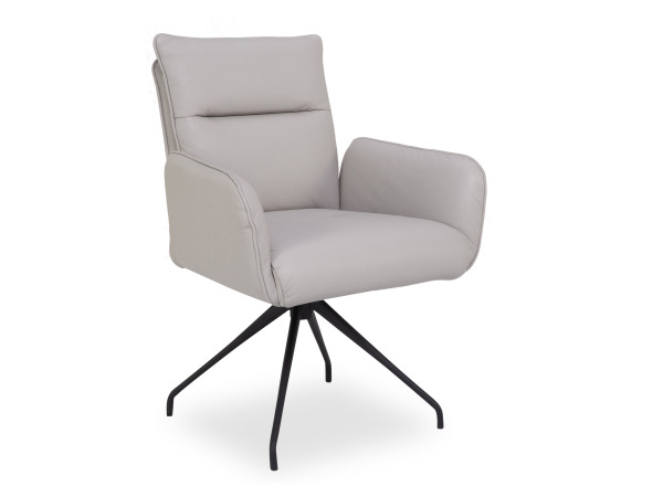 Armlehnstuhl vito BELLSIZE HORSENS in silver grey