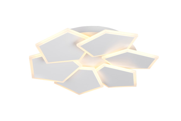 Deckenleuchte LED ZAYA in weiß aus Metall