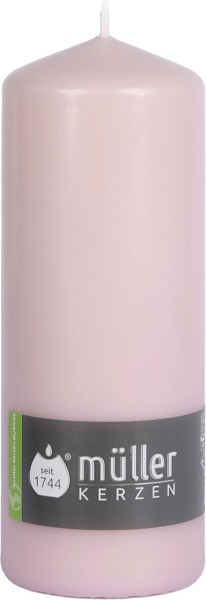 Stumpenkerze ROSE in rose aus Wachs