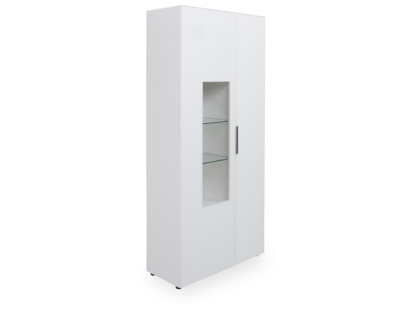 Vitrine SYRINA in weiß aus Dekor