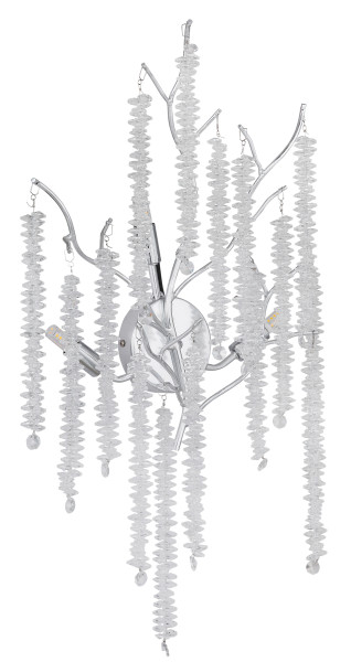 Wandleuchte LAVERNE in chrom aus Metall