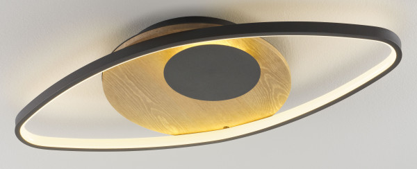 Deckenleuchte OKO in schwarz aus Aluminium