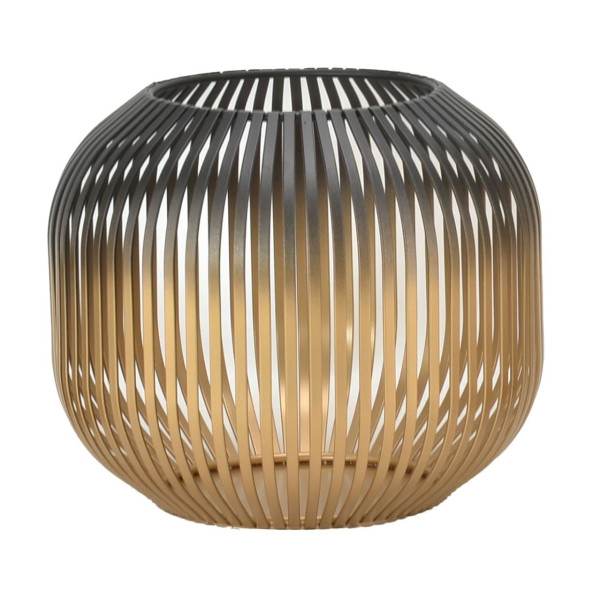 Laterne LUNARO in goldfarben aus Metall