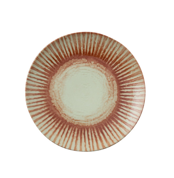 Dessertteller Arthur Krupp SUNLIGHT RED in rot aus Steingut