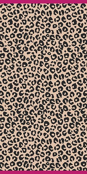 Strandtuch BEACH in braun aus Baumwolle