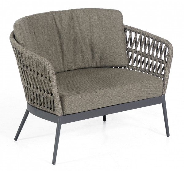 Loungesessel ADVOKAT in grau aus Aluminium