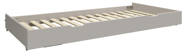 Ausziehbett FLEXA CLASSIC in grau aus Massivholz