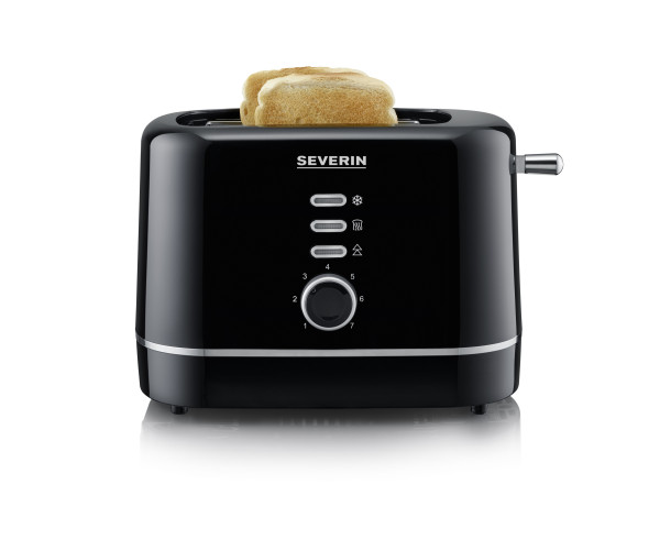 Toaster AT 4321 in schwarz aus Kunststoff