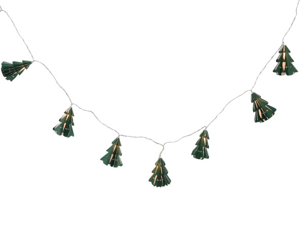 Lichterkette LED BAUM in blau aus Edelstahl