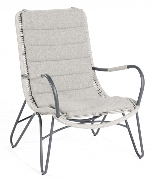 Loungesessel CHARITÉ in beige aus Aluminium