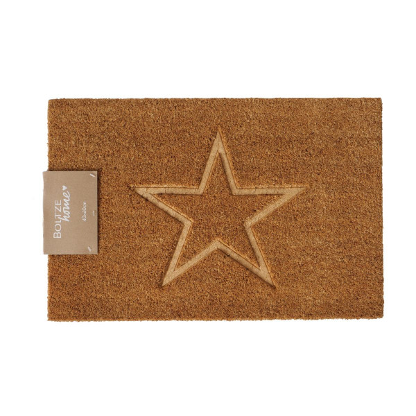 Fußmatte STERN in natur aus Materialmix