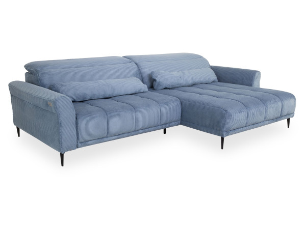 Polsterecke ISAMA in blau aus Stoff