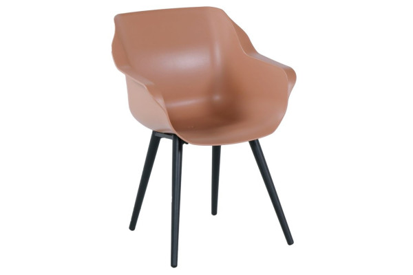 Gartenstuhl SOPHIE in rosa aus Kunststoff