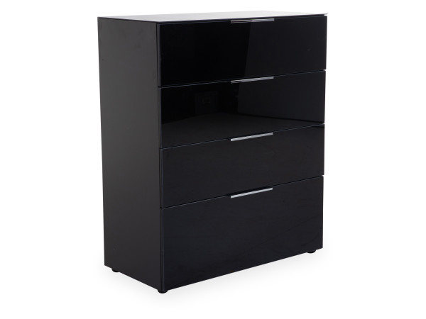 Kommode HARPER GUNJUR in schwarz aus Glas