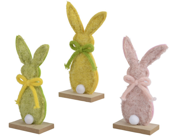 Dekofigur COLORFUL BUNNY in mehrfarbig aus Polyester