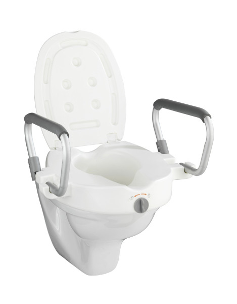 WC-Sitz-Erhöhung SECURA in weiß aus Materialmix