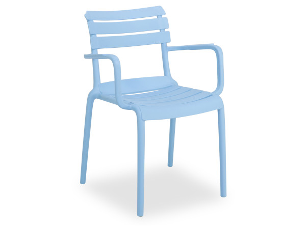 Gartenstuhl SKY in blau aus Polypropylen