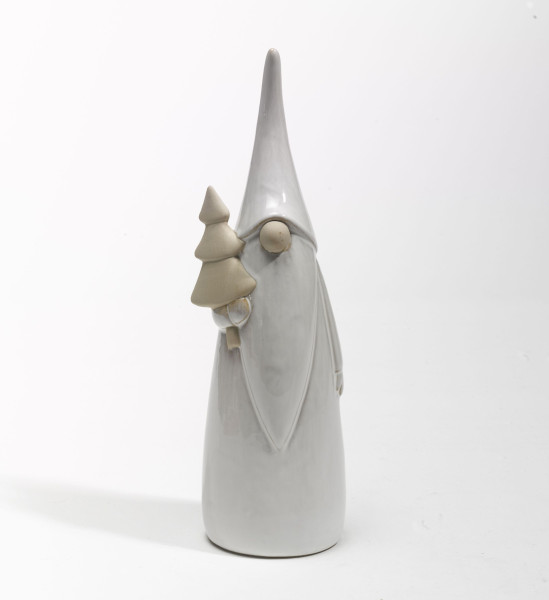 Weihnachtsmann in weiß aus Porzellan