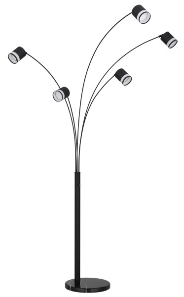 Stehleuchte LUCERO in schwarz aus Metall