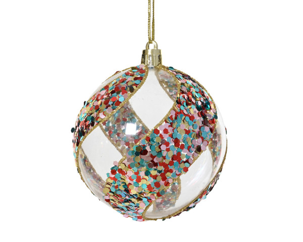 Weihnachtskugel MIA in mehrfarbig aus Kunststoff