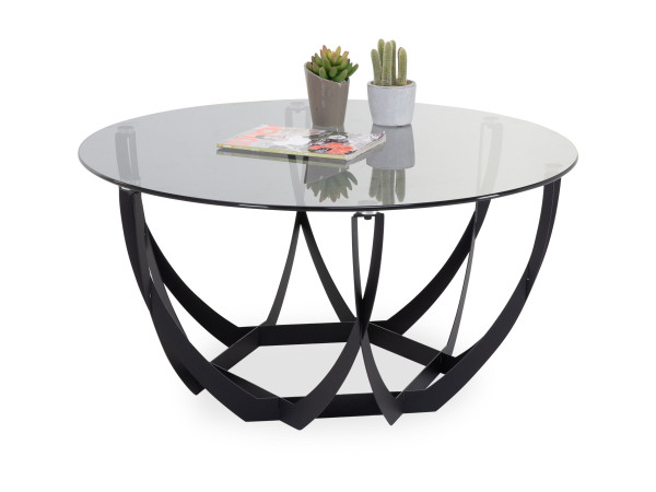 Couchtisch MIRALE in schwarz aus Metall