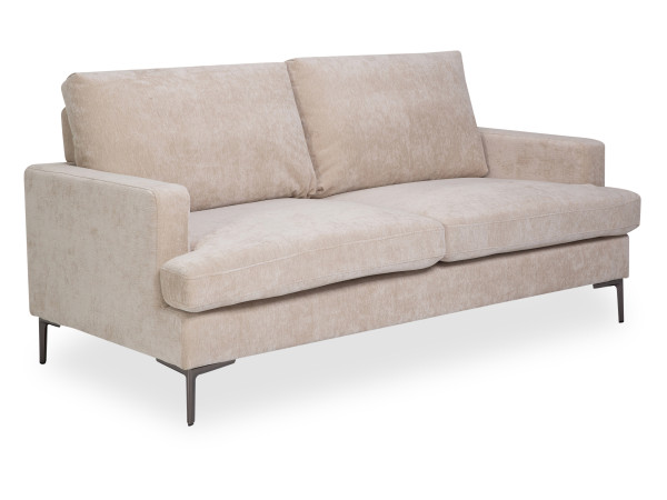 Sofa 3-Sitzer KALVIN in creme aus Stoff