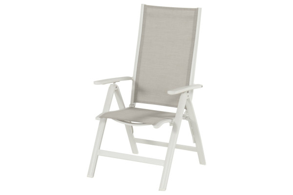 Gartenstuhl TROY in weiß aus Aluminium