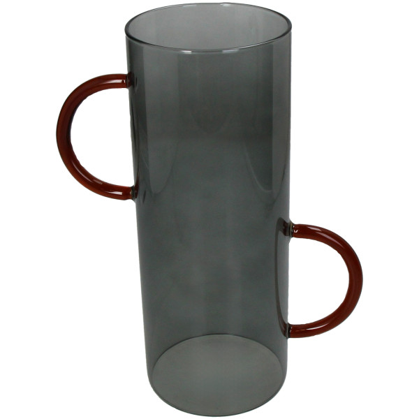 Vase GREY in grau aus Glas