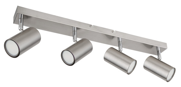 Wand-/Deckenspot ROBBY in Nickel aus Metall