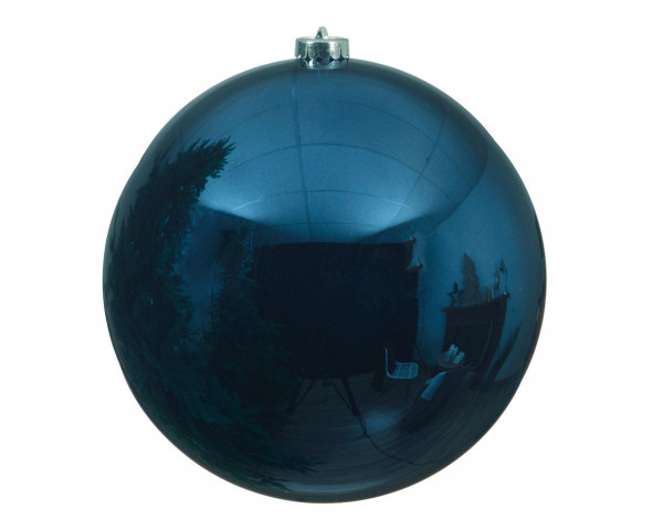 Weihnachtskugel MR. BIG blau in dunkelblau aus Kunststoff