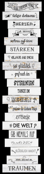 Schriftzug LIFE SLOGAN