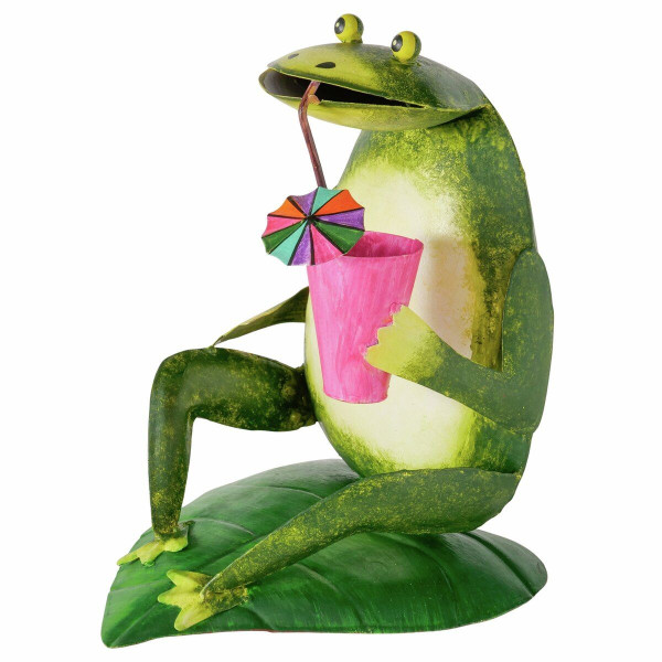 Dekofigur MATHIEU in grün aus Eisen