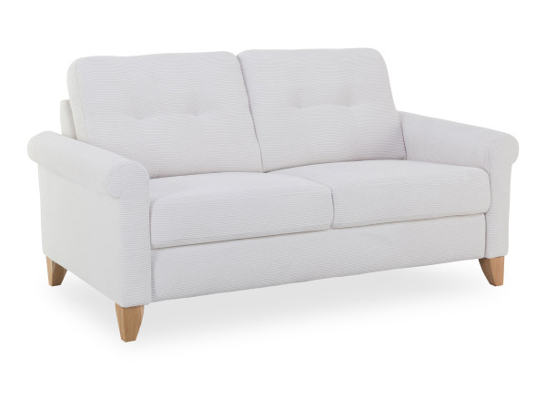 Sofa SANSIBAR 2,5 Sitzer RÜGEN PLUS in Weiß aus Stoff