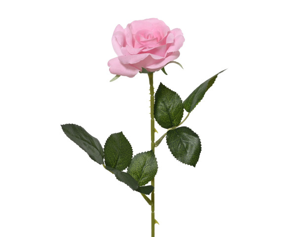 Kunstblume ROSE in rosa aus Polyester